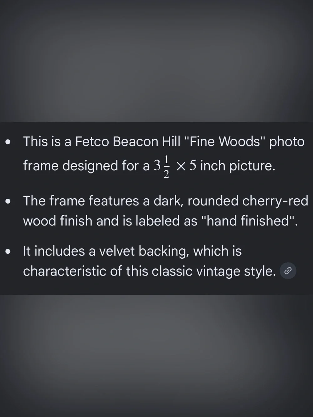 vintage burgundy wood picture frame set of 2 - fetco beacon hill!